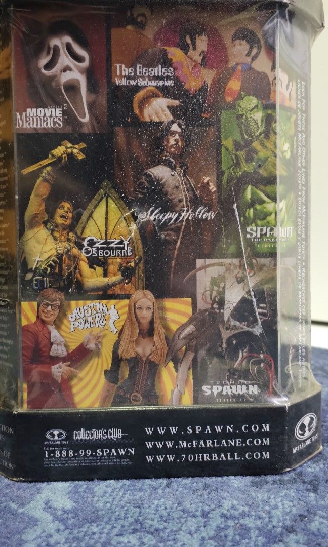 MacFarlane Spawn (Category: Toy Figures) located in Singapore. Submitted by xyzmvr (Listing ID 1332241380, Image 6). Description: Still New in a box wrap up with plastic there 2 of different Spawn , 2 for 50 negotiable..