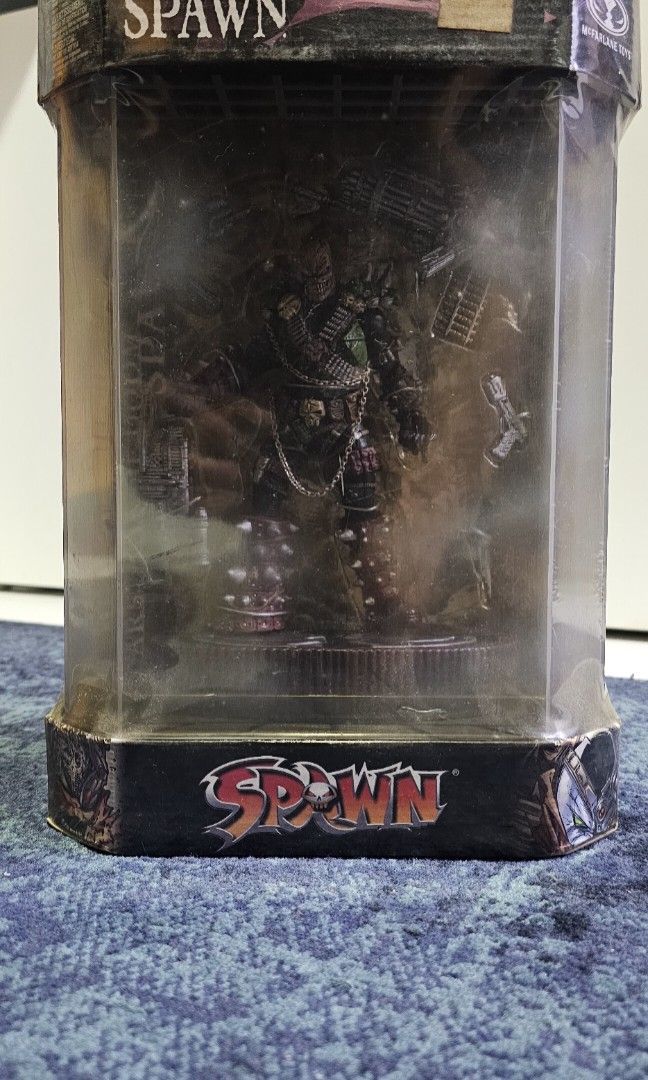 MacFarlane Spawn (Category: Toy Figures) located in Singapore. Submitted by xyzmvr (Listing ID 1332241380, Image 5). Description: Still New in a box wrap up with plastic there 2 of different Spawn , 2 for 50 negotiable..