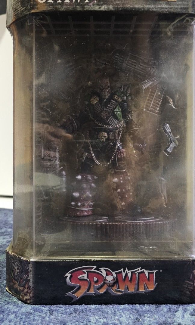 MacFarlane Spawn (Category: Toy Figures) located in Singapore. Submitted by xyzmvr (Listing ID 1332241380, Image 2). Description: Still New in a box wrap up with plastic there 2 of different Spawn , 2 for 50 negotiable..