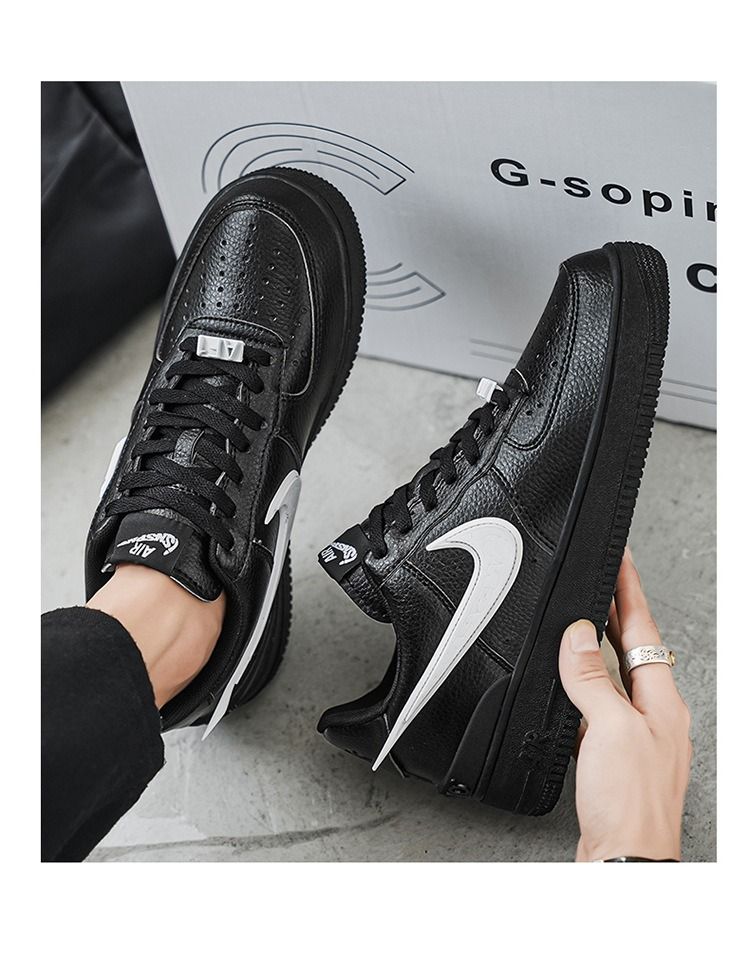 Low top af1 black discount