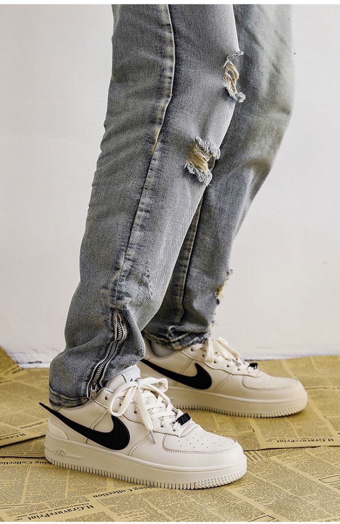 Nike Air Force 1 AF1 AJ Size 36 47 AF1 Air Force One Classic Fashion Co ed Low Top Shoes aj Black White Casual Sports Collaboration Shoes Women s Fashion Footwear Sneakers on Carousell
