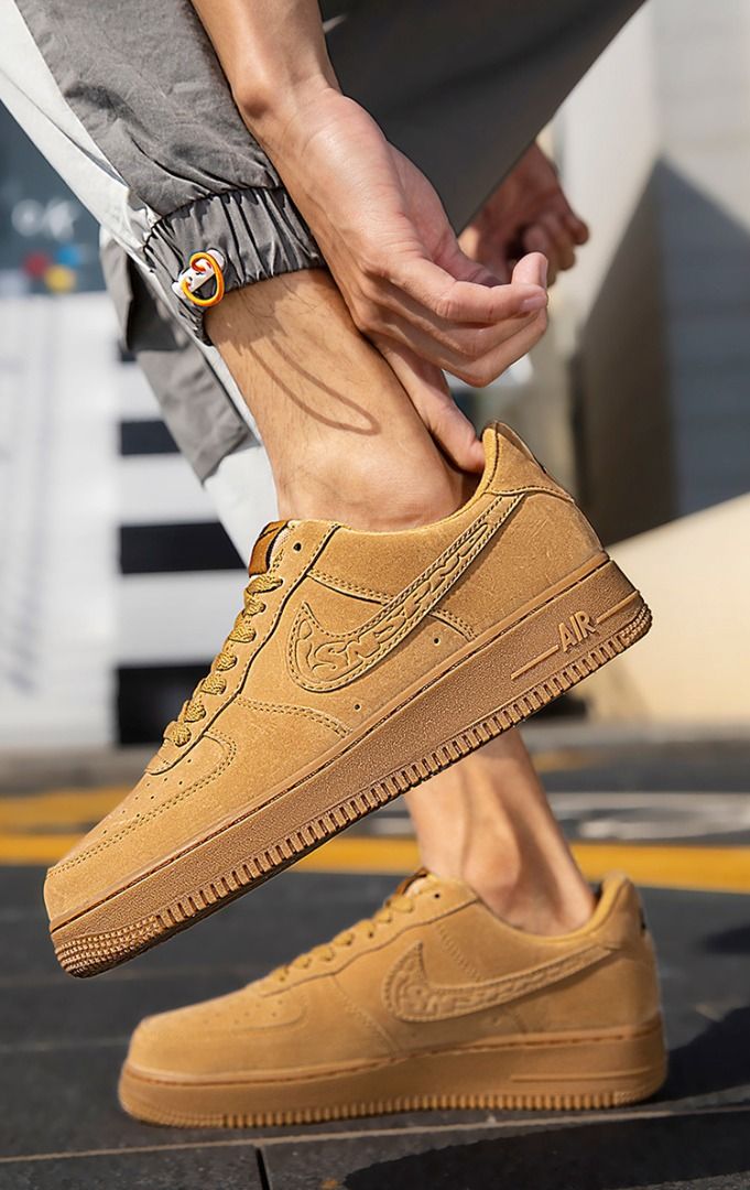 Nike Air Force 1 AF1 AJ Size 36 47 Air Force One AF1 unisex low top sneakers aj men s shoes milk coffee all white chameleon casual women s shoes Men s Fashion Footwear Sneakers on Carousell
