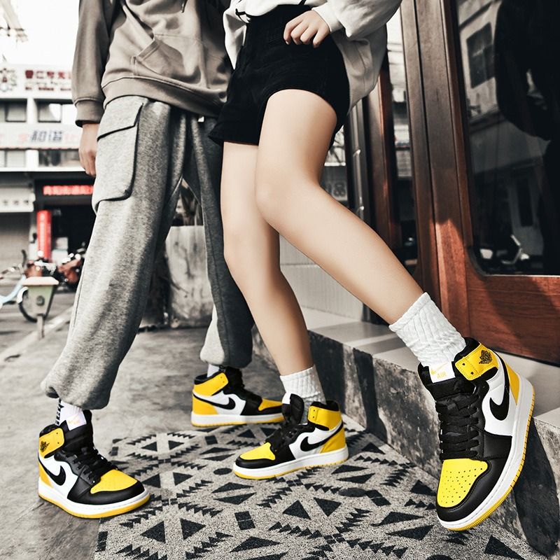 Nike Air Force 1 AF1 AJ Size 36 47 AJ1 Men s Shoes High Top Black White Panda Air Force One Black Red Toe Basketball Shoes Board Shoes Women