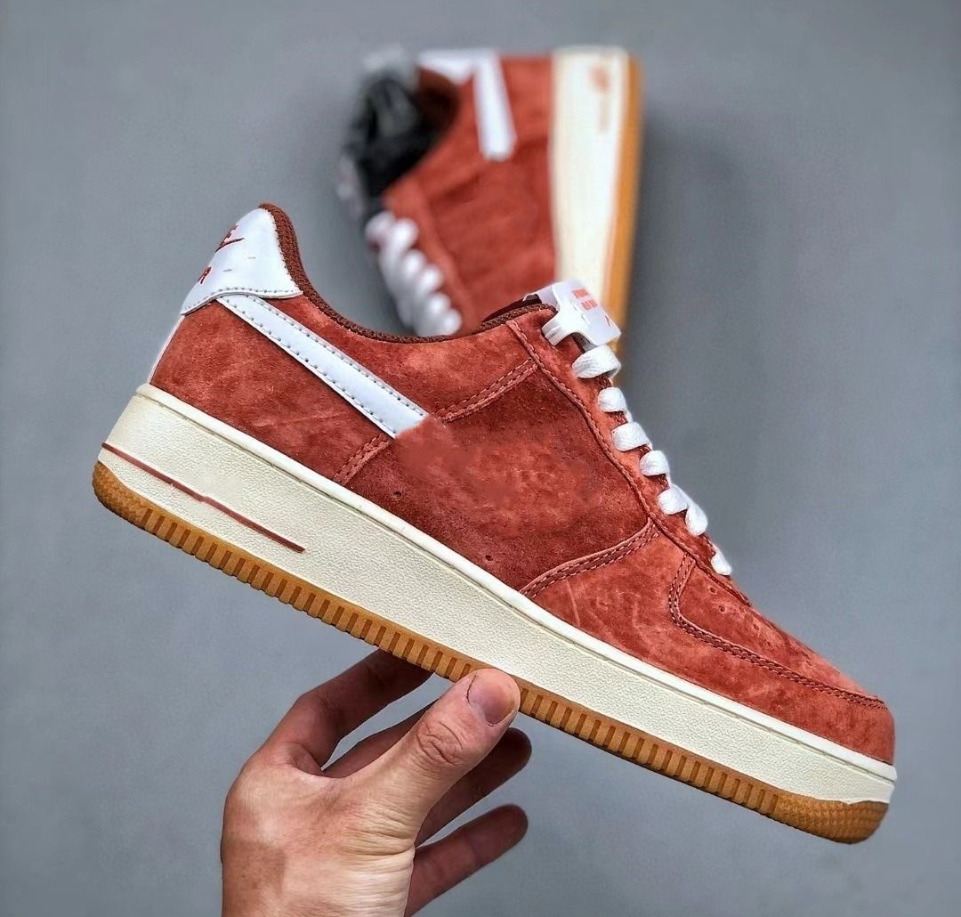 Nike air force 1 salmon suede hot sale
