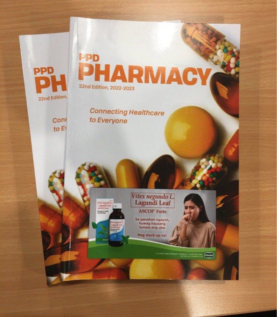 PPD Pharmacy 22nd Edition 2022-2023 (Category: Textbooks) located in Quezon City. Submitted by jcycle02 (Listing ID 1332173309, Image 1). Description: Other ppd books avail Please check listing - will give discount if you get all.