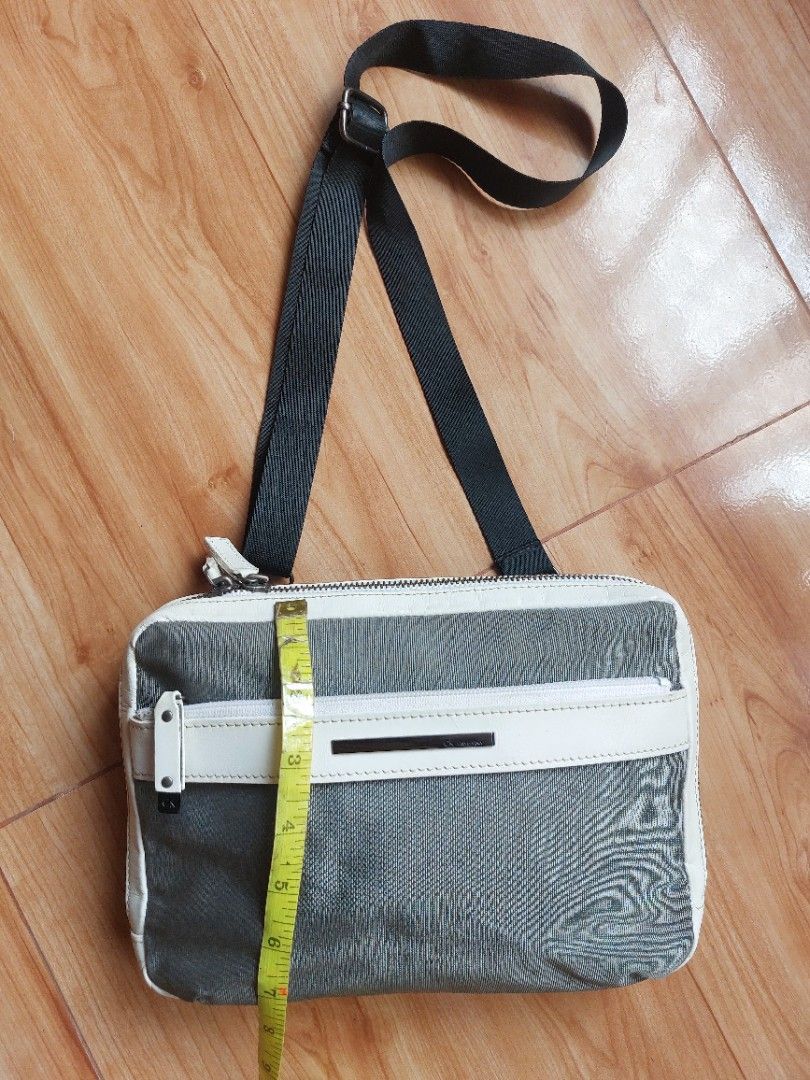 Preloved Calvin K. crossbody bag (Category: Luxury Bags & Wallets) located in Davao. Submitted by wengbagstuff (Listing ID 1332161040, Image 3). Description: ❤️ Preloved C K crossbody bag 🍀 leather & thick nylon canvass 🍀 gun metal hardwares 🍀 no runs, holes or tear, light signs of usage.