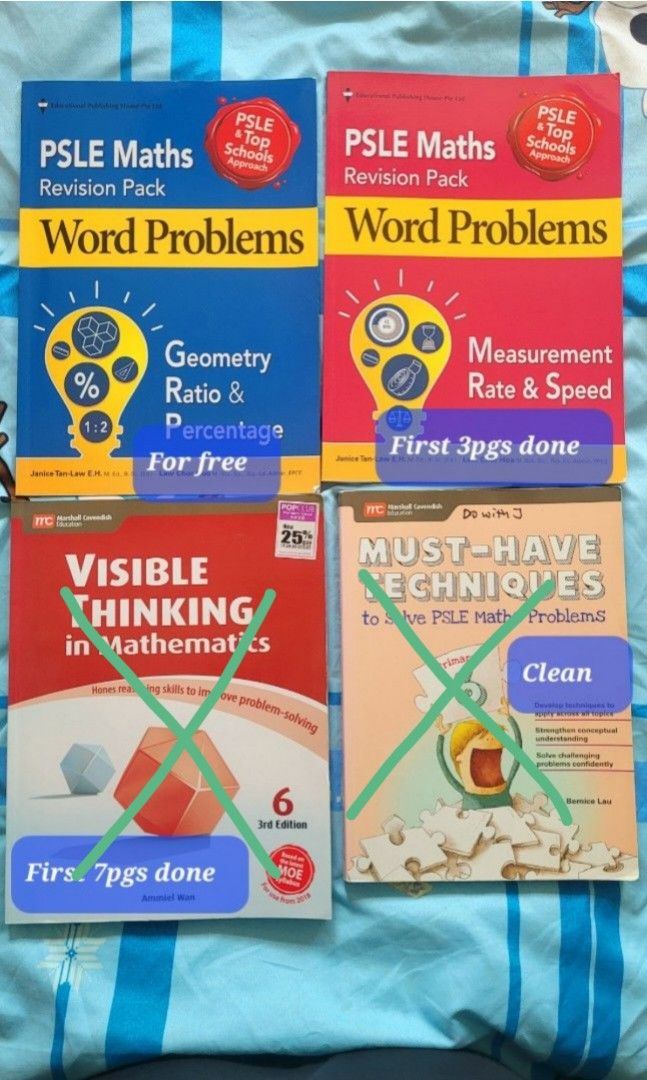 Psle maths revision pack, visible thinking 6 math 3rd edition, Hobbies ...