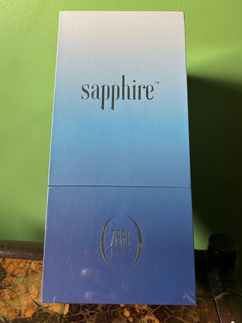 Sapphire by Zero Gravity (Category: Face Care) located in Las Pinas. Submitted by meanbsantos (Listing ID 1332115981, Image 3). Description: Sealed and brand new Sapphire by Zero Gravity. The Sapphire blue light is safe and effective skin care technology that helps your skin to look clearer and will minimize the appearance of blemishes. The Sapphire uses blue light therapy and topical heat to disinfect, detoxifies and eliminates bacteria under th