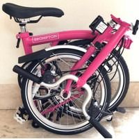 SEPEDA LIPAT BROMPTON M6L WARNA HOT PINK, Olah Raga, Sepeda di