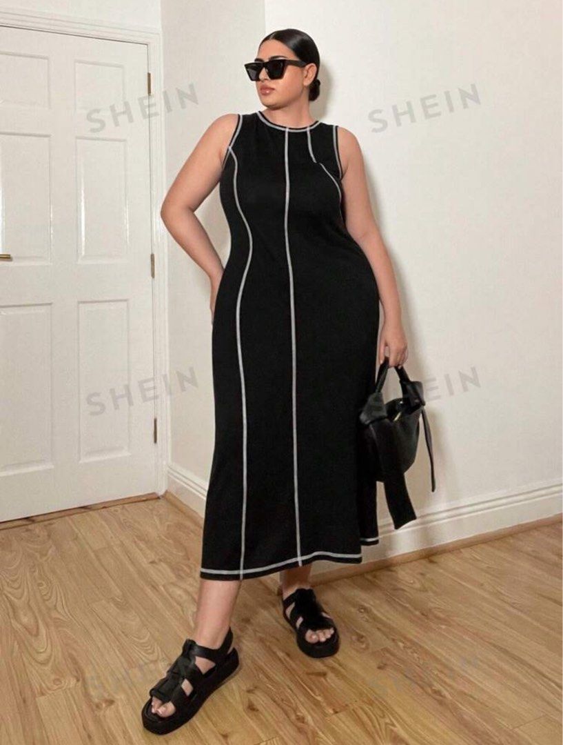 Shein Dress 0XL (Category: Dresses) located in Subic. Submitted by declutterwmeeeee (Listing ID 1332193943, Image 1). Description: RFS: Wrong Size Never been used 0XL Upt to 46/48 bust.