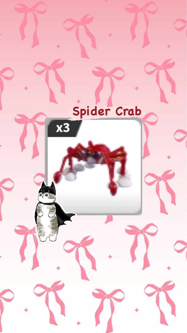 Spider Crab Adopt Me, Video Gaming, Video Games, Others on Carousell