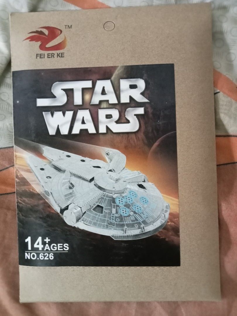 Star Wars Metal Model Kit (Category: Gundam & Model Kits) located in Quezon City. Submitted by shogun1975 (Listing ID 1332274467, Image 1). Description: Star Wars Millenium Falcon metal model kit from Japan. Small sya..