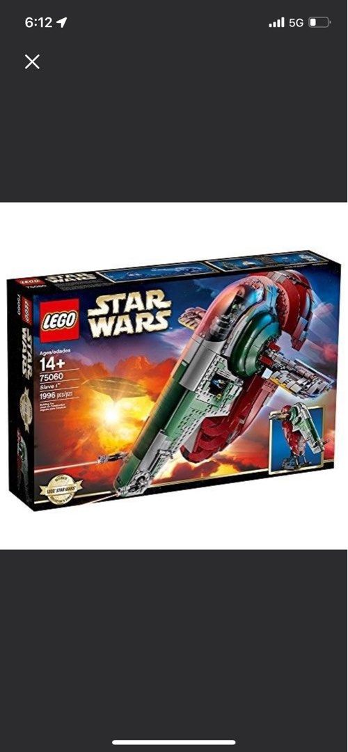 Star Wars slave one 1 boba fett starship star fighter 75060 Lego unassemble Hobbies Toys Toys Games on Carousell