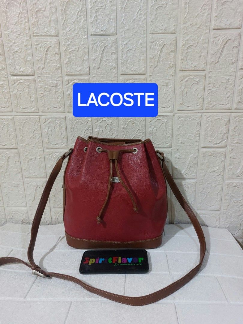 Kulit Schoudertas Lacoste Tas Tote Bag Slingbag Lacoste Kulit Sapi