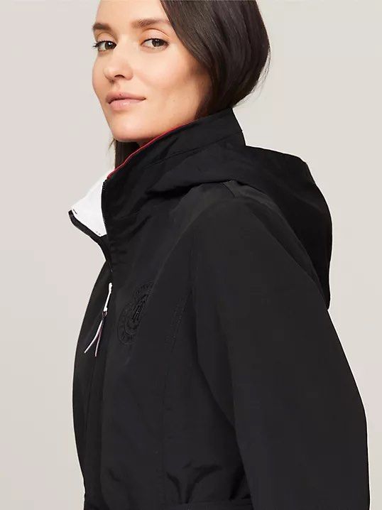 Tommy Hilfiger Jacket (Category: Coats, Jackets and Outerwear) located in Mandaluyong City. Submitted by mayanimosity (Listing ID 1332120756, Image 2). Description: Belted TH Jacket Brand New with Tag Color: Black 4200 Size: Medium can fit up to Large frame RFS: size is too big for me.