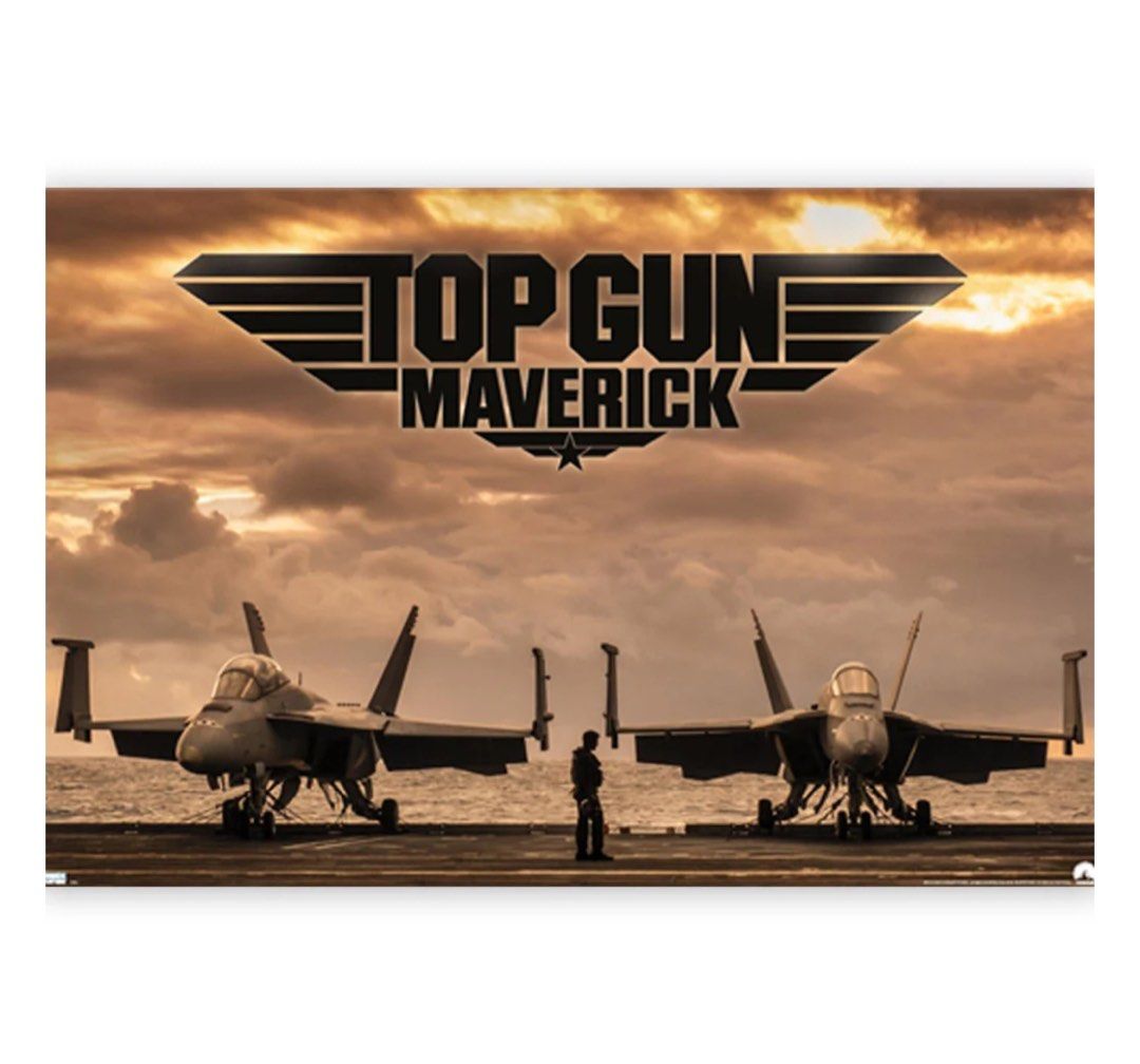 TOP GUN MAVERICK 壯志凌雲獨行俠電影海報DECK 飛機, 興趣及遊戲, 收藏品及紀念品, 郵票及印刷品- Carousell