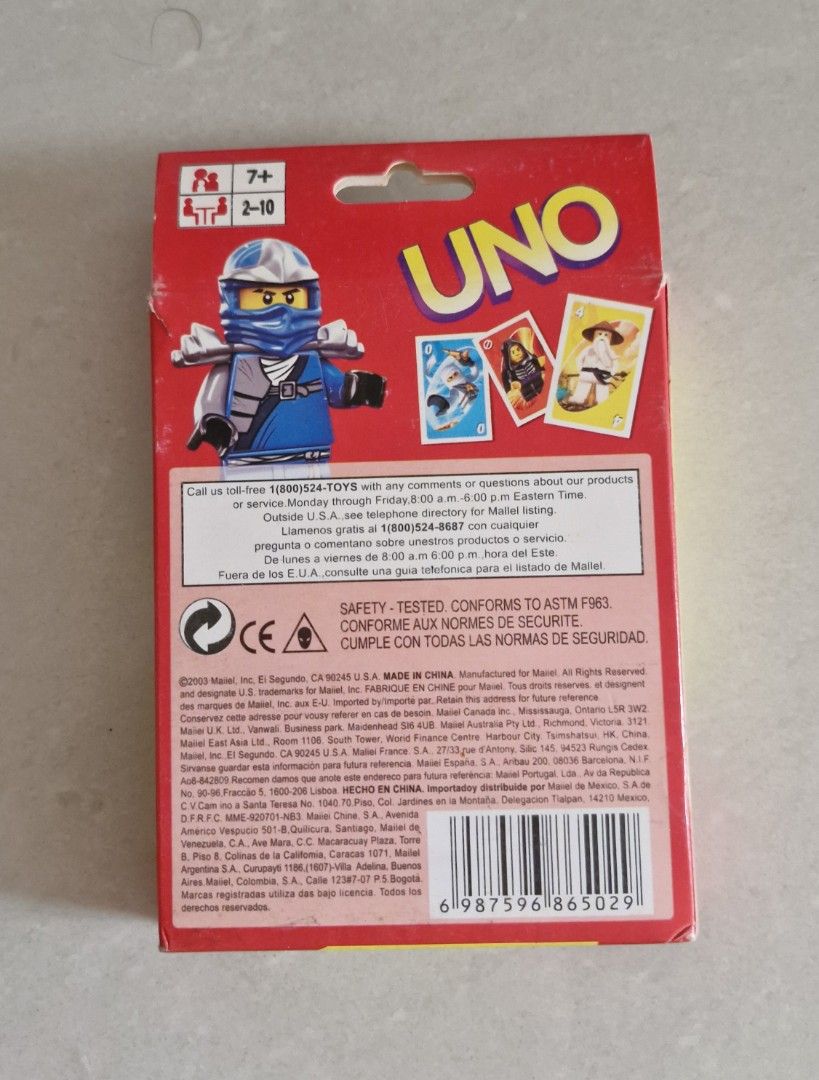 UNO Ninjago Playing Cards