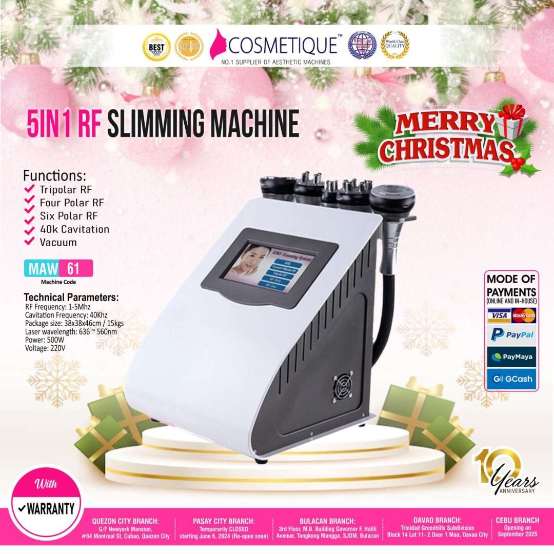6 in 1 RF machine (Category: Face Care) located in Quezon City. Submitted by mlacosmetiquenoime (Listing ID 1332284916, Image 1). Description: .