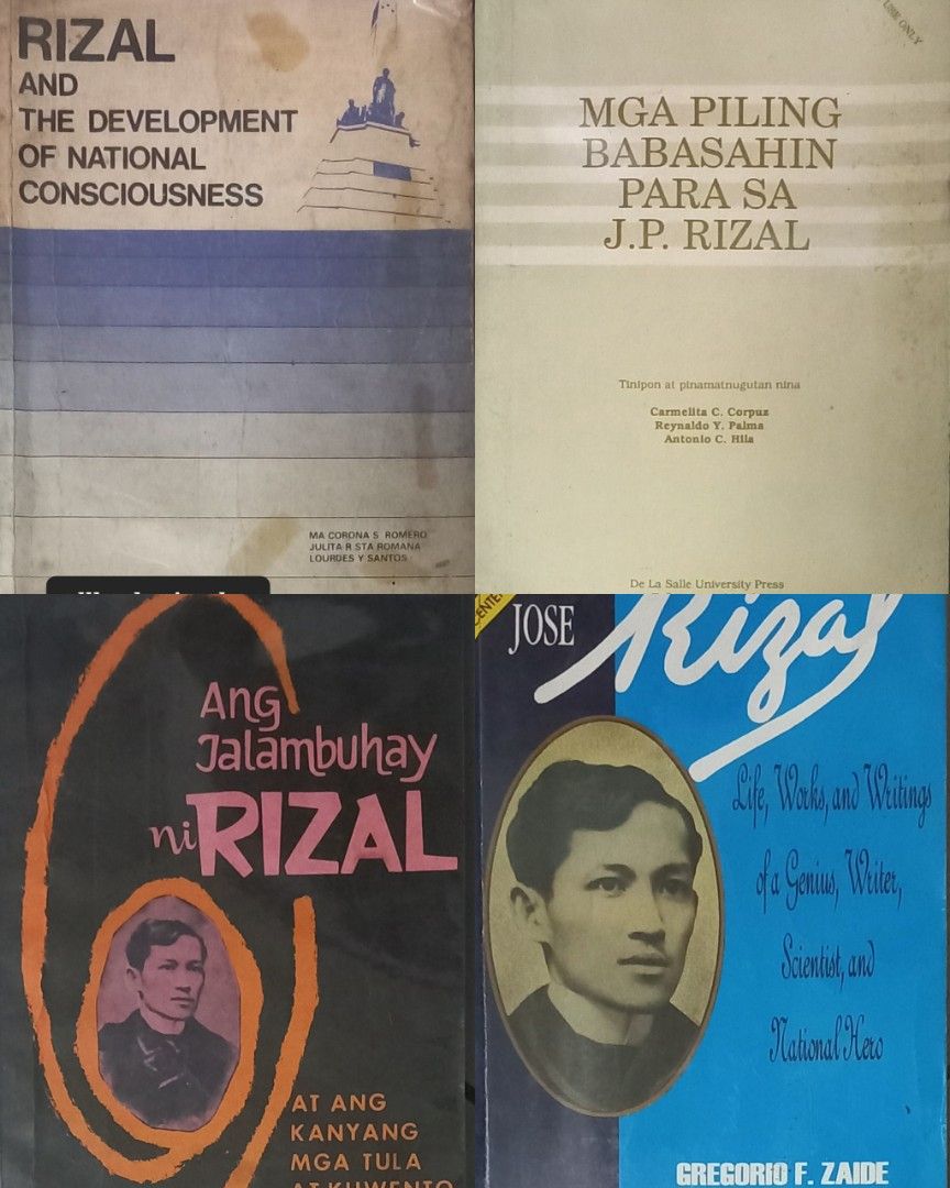 8 pcs Dr. Jose P. Rizal Vintage Books/ Sold as Set, Hobbies & Toys ...