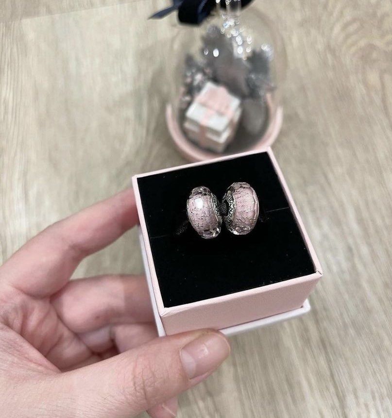Pandora pink shimmer murano new arrivals