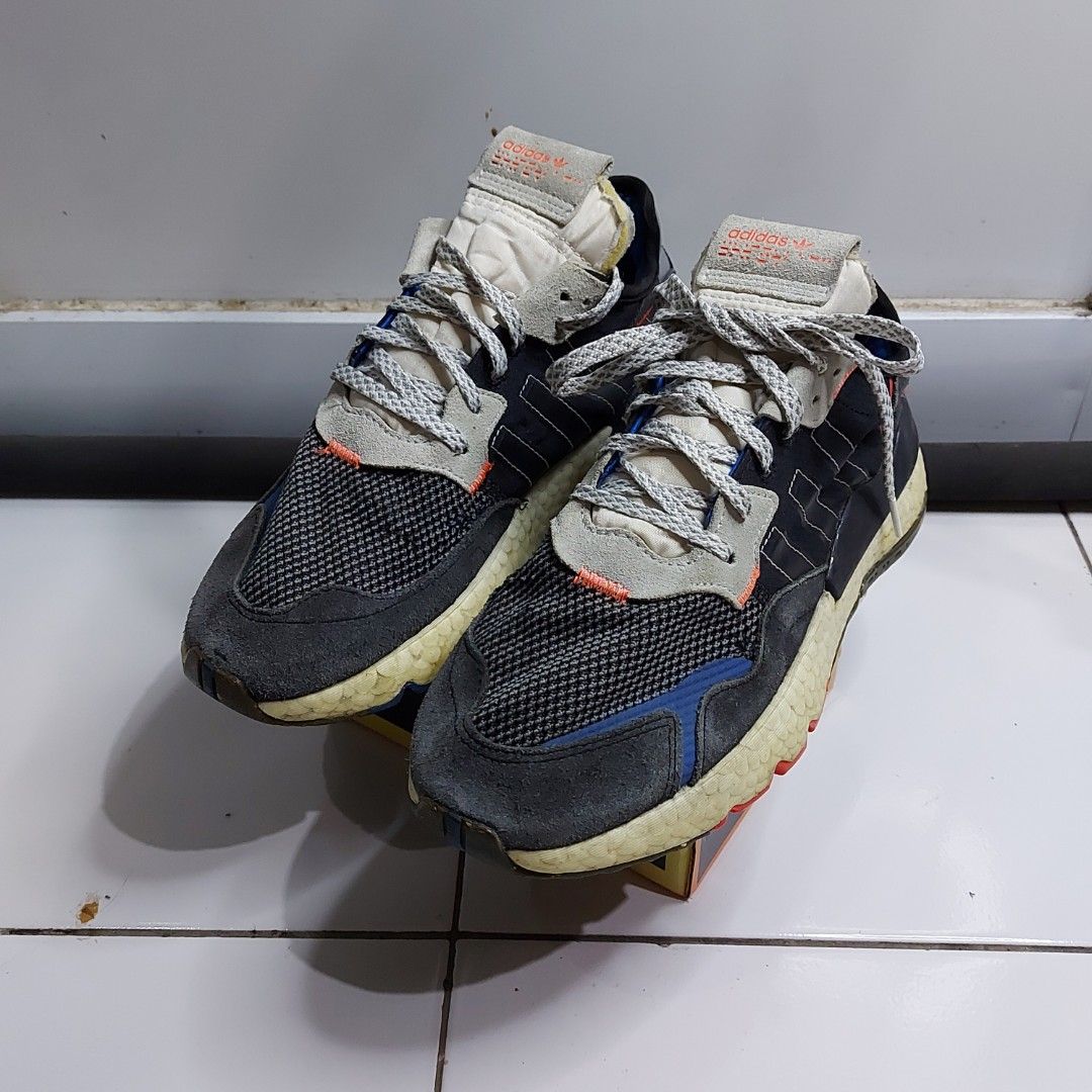 Adidas Nite Jogger Boost Fesyen Pria Sepatu Sneakers di Carousell