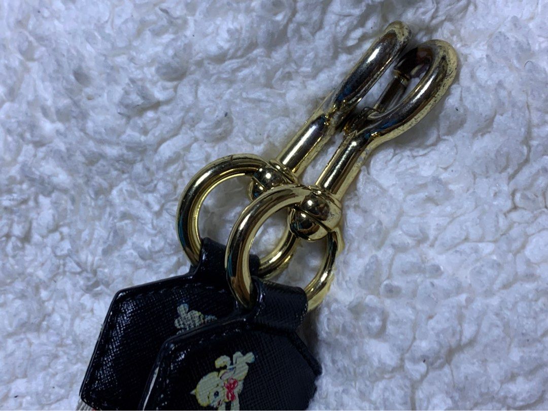 Authentic Marc Jacobs Wide Bag Strap (Category: Luxury Bags & Wallets) located in Rosario. Submitted by myvinatgepieces (Listing ID 1332428744, Image 2). Description: Authentic Marc Jacobs Bag Strap Very Good Used Condition 1 Side Faded Dog Print Slightly Faded Lobster Claw Hook adjustable shoulder strap gold-tone hardware Composition Polyester 100% No Inclusions.