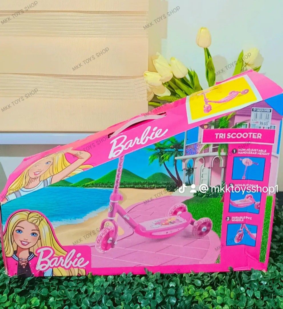 Barbie Tri Scooter Sports Equipment Sports Games Skates Rollerblades Scooters on Carousell