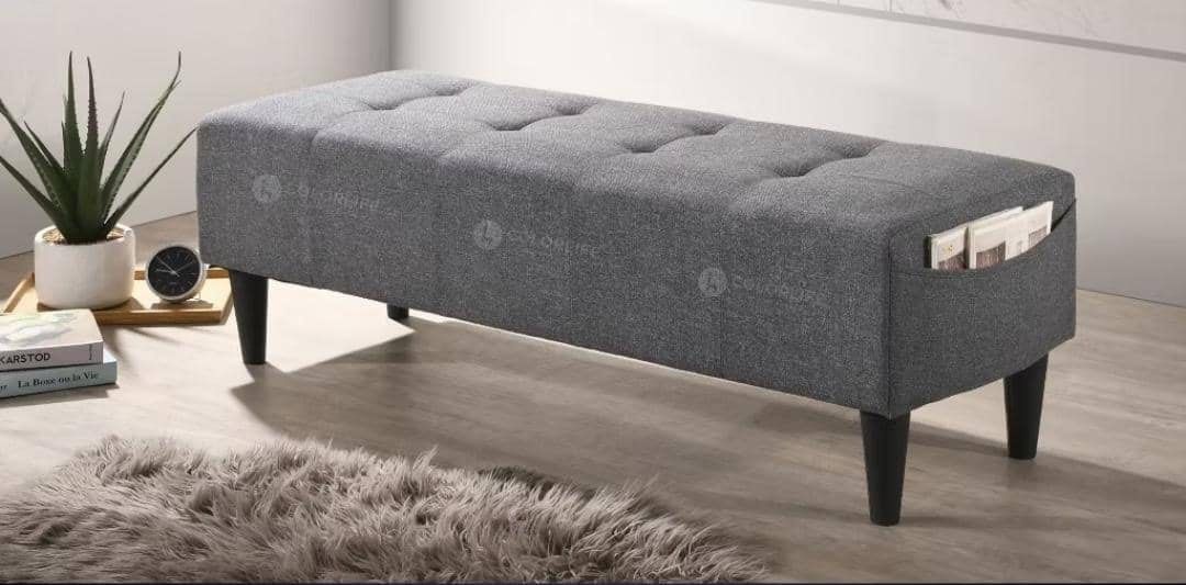 Grey bench chair 2025