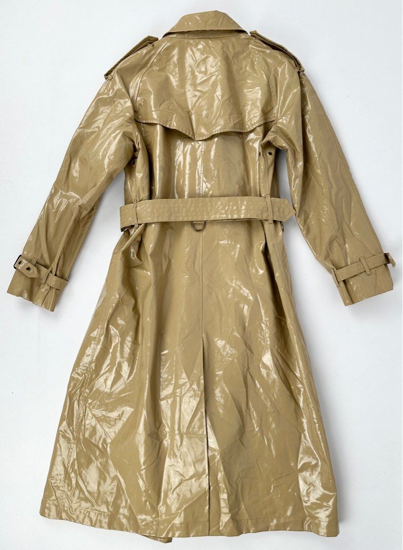 Burberry East Heath Coated Honey Trench Coat Nova Plaid Lining Luxury Apparel on Carousell