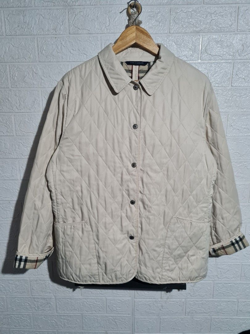 Vintage burberry quilted jacket on sale