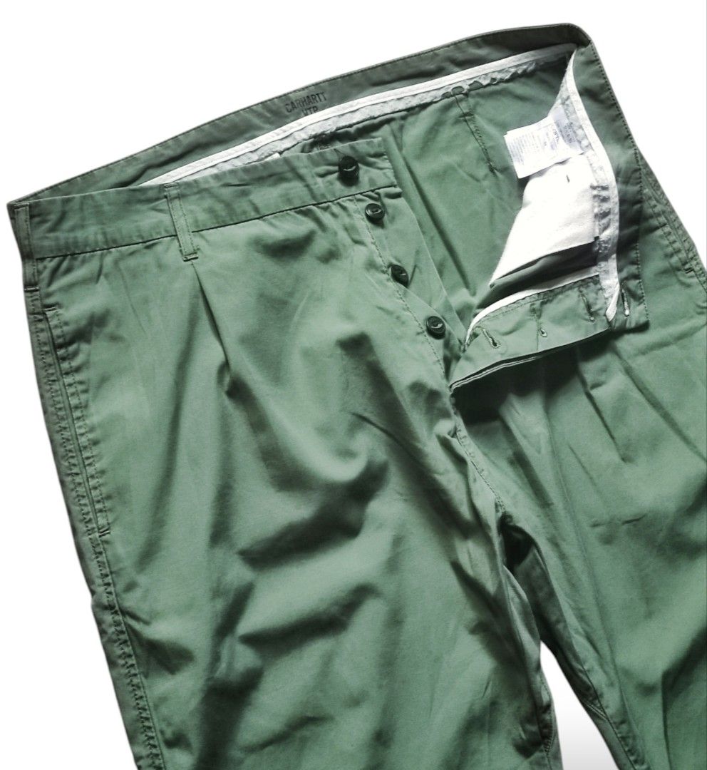 Carhartt WIP Gerald Pant in Dollar Green Men s Fashion Bottoms Chinos on Carousell