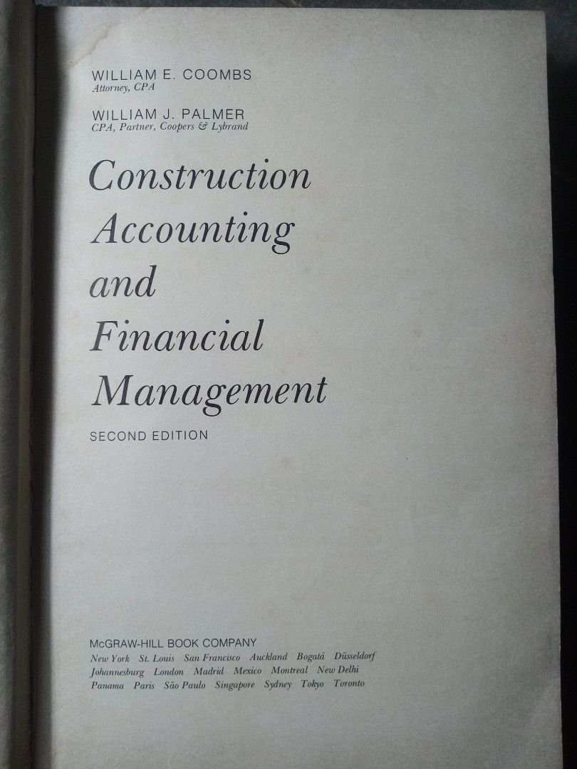 Construction Accounting and Financial Management (Category: Textbooks) located in Taguig. Submitted by jpdimacutac (Listing ID 1332450160, Image 1). Description: .