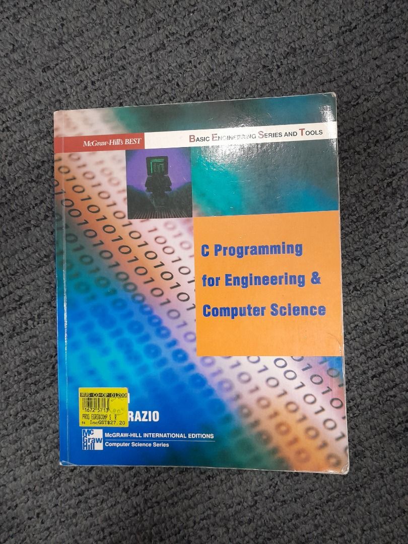 C Programming for Engineering (Category: Textbooks) located in Singapore. Submitted by neuccf (Listing ID 1332370504, Image 1). Description: Purple highlighting inside textbook. .