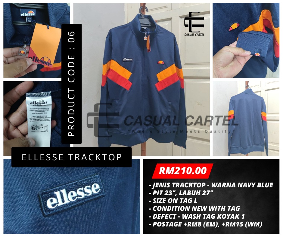 Ellesse chierroni track top shop