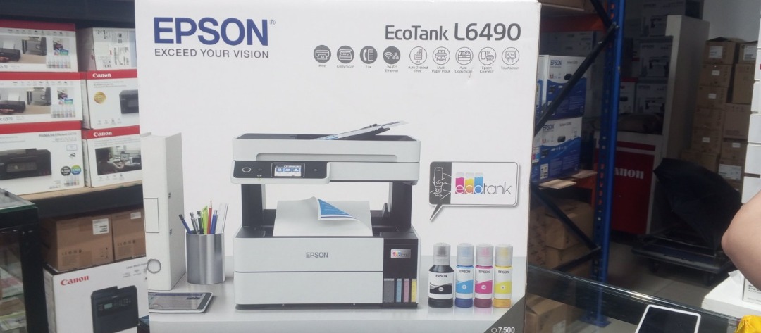 Epson EcoTank L6490 A4 Ink Tank Printer, Computers & Tech, Printers ...