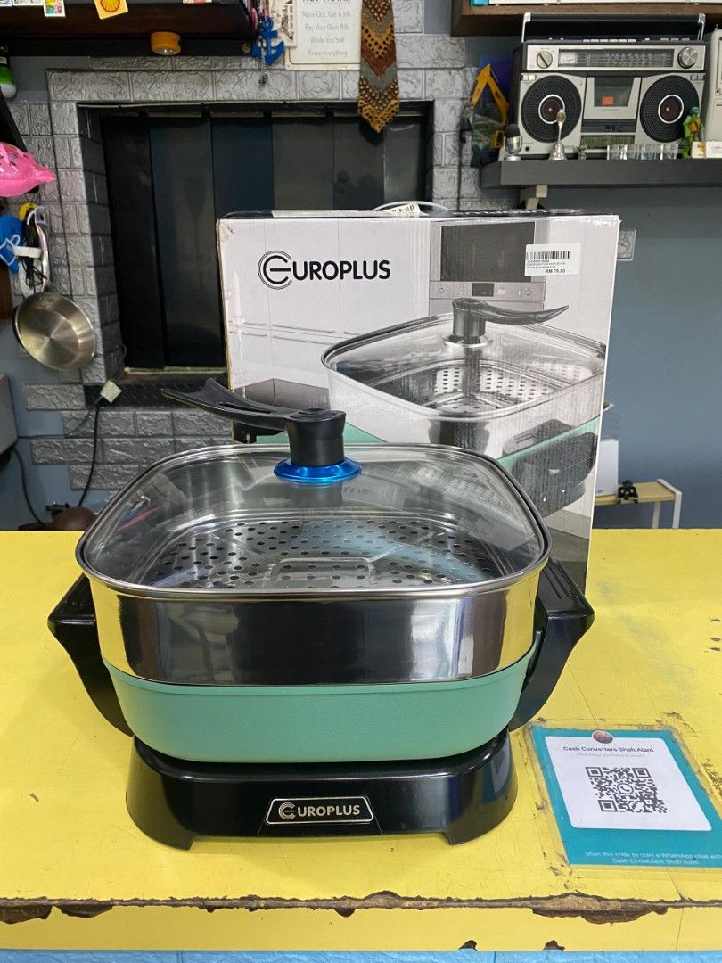Europlus EUR MC50LNSC Frying Pan Electric 1500Watts Unused Condition