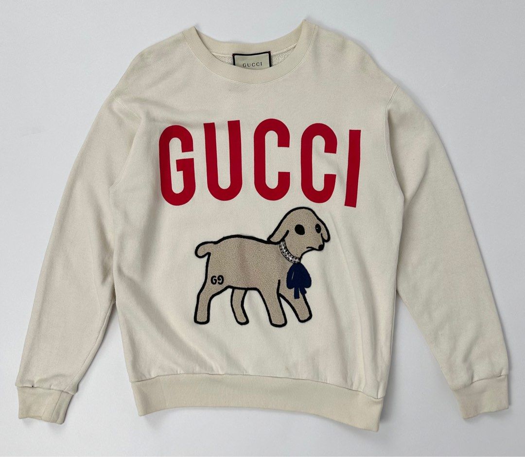 Gucci cream sweatshirt discount