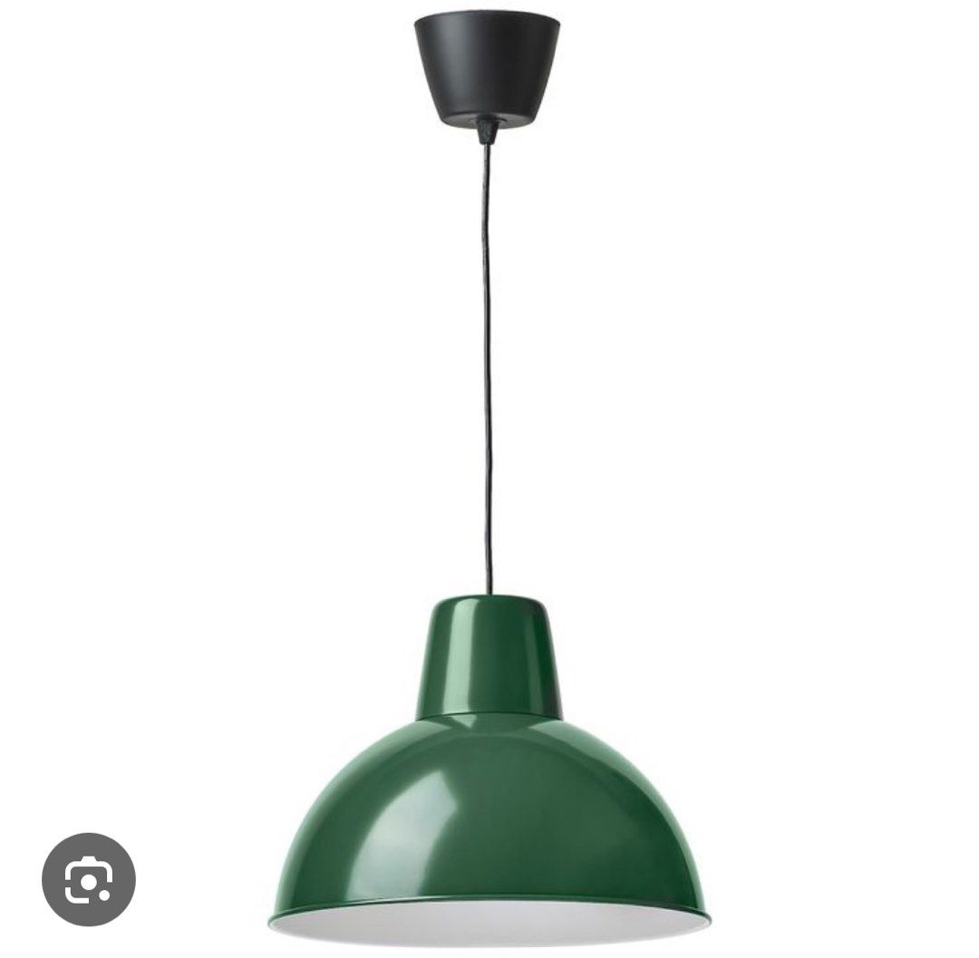 Ikea Skurup pendant lamp dark green Carousell