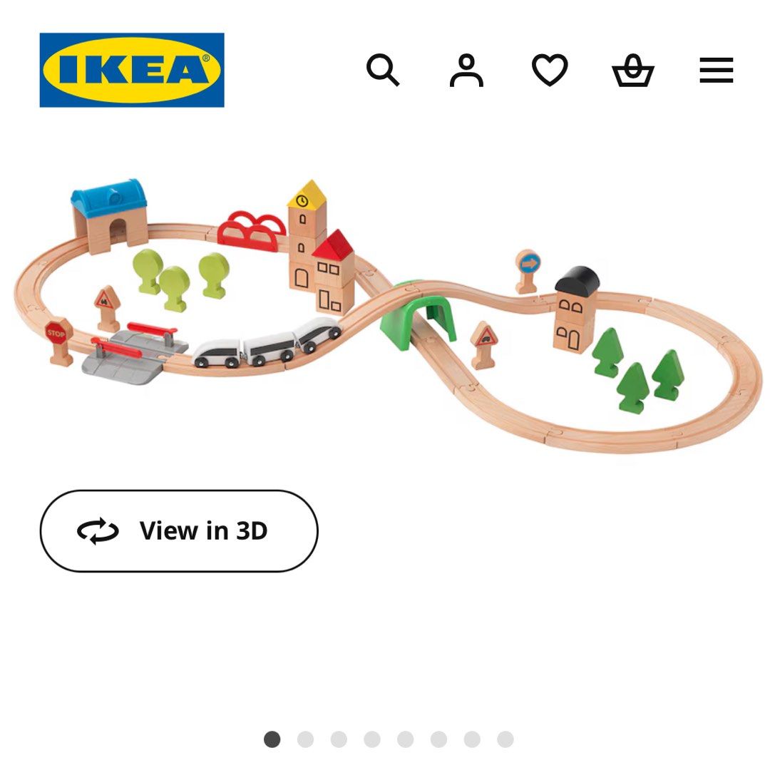 Ikea wooden train set deals