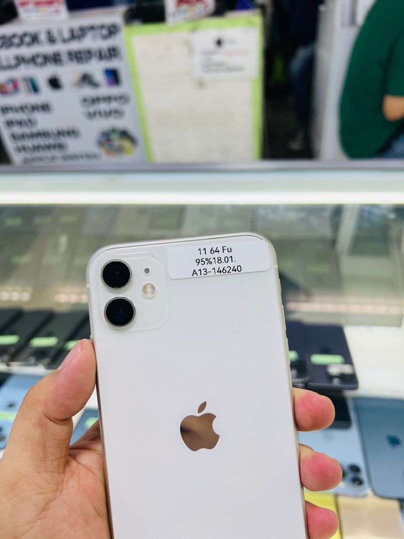 iPhone 11 64GB 95BH Openline NTC Approved 99%smooth No issues (Category: iPhone 11 Series) located in San Juan City. Submitted by saabangadgetshop (Listing ID 1332305512, Image 2). Description: Onhand | Pre-owned iPhone 11 64GB OPENLINE NTC APPROVED Battery Health 95% NO HIDDEN ISSUES NO HISTORY OF REPAIR 99%Smooth TEST TO SAWA RESET ALL YOU WANT TEST ALL YOU WANT NOT REFURBISHED AUTHENTIC PHONE ALL WORKING (FREE 3UTOOLS) iPhones iPads only 🆓Fre