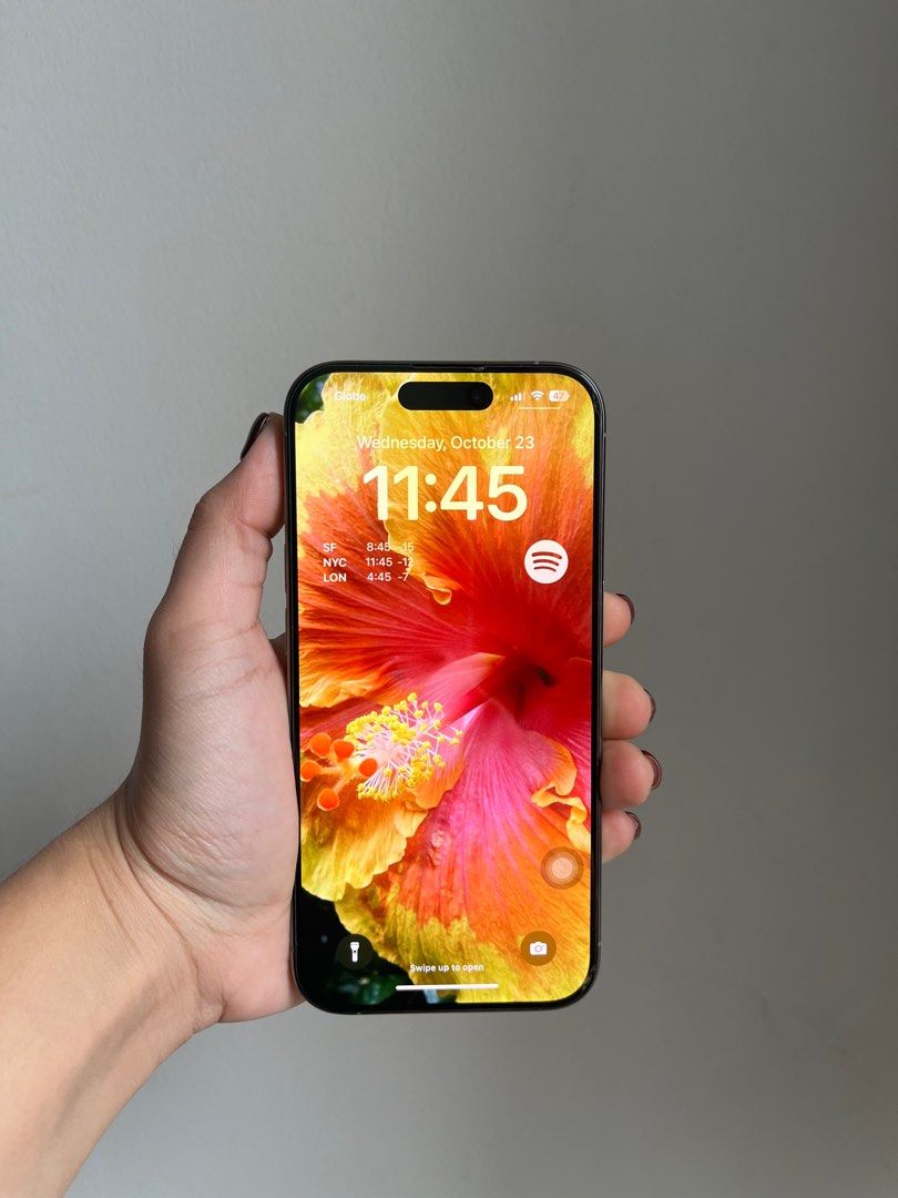 iPhone 15 Pro 1TB (Category: iPhone 15 Series) located in Makati City. Submitted by lifeislikeasushi (Listing ID 1332306344, Image 2). Description: - Natural Titanium, 1TB - Almost new, 2 months old - 100% battery health - Complete box, receipt & accessories - Negotiable for sure buyer.