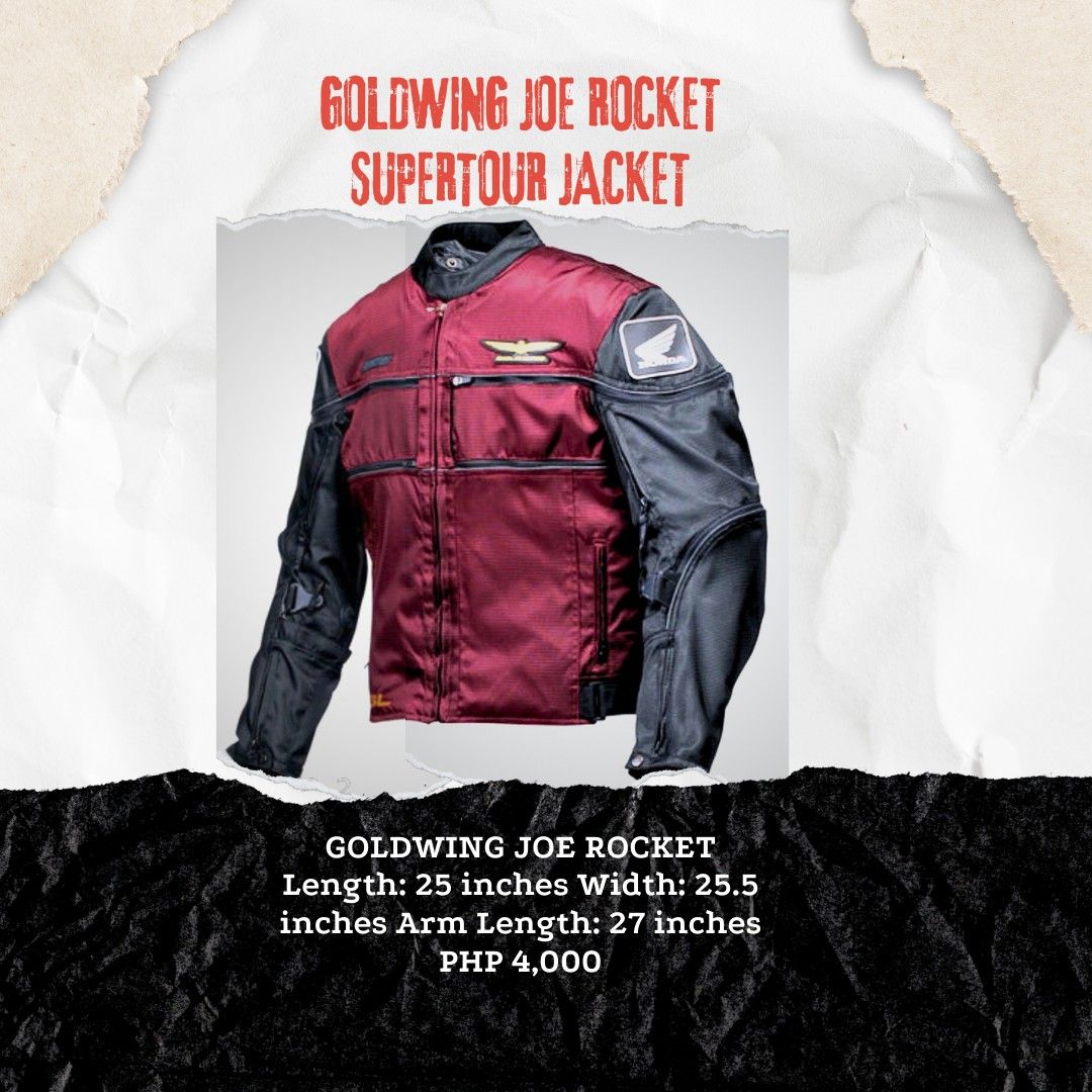 Joe Rocket Honda Gold Wing Motorcycle Racing Jacket Men s Fashion Coats Jackets and Outerwear on Carousell
