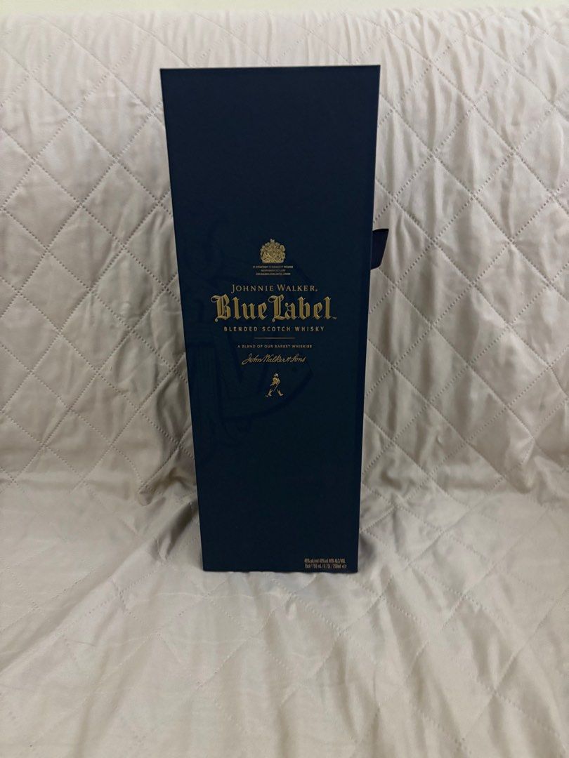 Johnnie Walker Blue Label 750ml (Category: Beverages) located in Pasay City. Submitted by N30G0TMYBAEK (Listing ID 1332372527, Image 1). Description: brand new in box with seal Location: Pasay Shipping via grab/lalamove at buyer's expense.