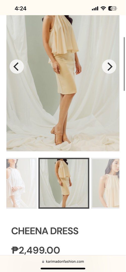Karimadon Cheena Cocktail Dress in Blush