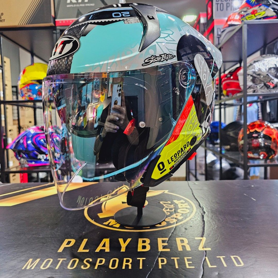 KYT TTR-JET DENNIS MISANO HELMET.. 🔥!! W FREE KYT DRYFIT T-SHIRT..!! (Category: Motorcycle Apparel) located in Singapore. Submitted by playberzmotosport (Listing ID 1332442763, Image 2). Description: LATEST ARRIVAL.. 🔥🔥!! KYT TTR JET DENNIS MISANO HELMET..😎👍!! 🌟PRICE @$185 (*TRADE IN YOUR OLD HELMET TO GET Additional $20 DISCOUNTS..!!) 🌟PSB APPROVED.. ☺️👍!! 🌟EURO SPECS 🌟ECE 06 🌟BUILD IN SUN VISOR.. 😎!! 🌟REMOVABLE AND WASHABLE INNER P