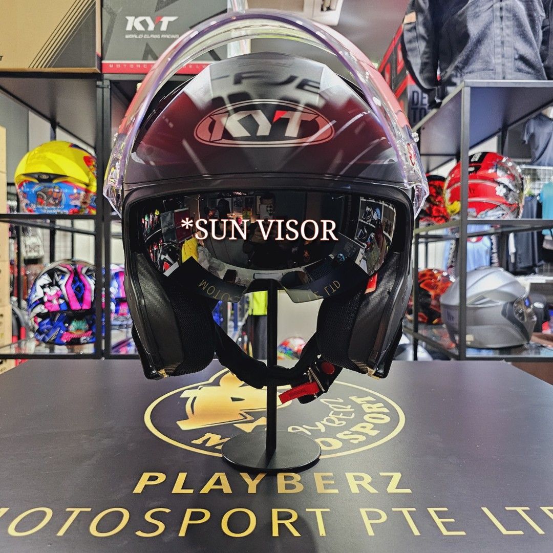KYT TTR-JET MATT BLACK HELMET.. 🔥!! W FREE KYT DRYFIT T-SHIRT..!! (Category: Motorcycle Apparel) located in Singapore. Submitted by playberzmotosport (Listing ID 1332441650, Image 3). Description: LATEST ARRIVAL.. 🔥🔥!! KYT TTR JET MATT BLACK HELMET..😎👍!! AVAILABLE IN GLOSS BLACK TOO.. 😎👍👍!! 🌟PRICE @$185 🌟TRADE IN PROMO @$165..🔥🔥!! (TRADE IN ANY OF YOUR OLD USED HELMET..!!) 🌟PSB APPROVED.. ☺️👍!! 🌟EURO SPECS 🌟ECE 06 🌟BUILD IN SUN V