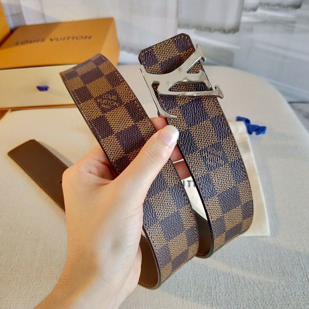 LOUIS VUITTON LV Belt For Man LV203CVT Colour Available Authentic Size 4.0cm x 100 120 cm Men s Fashion Watches Accessories Belts on Carousell