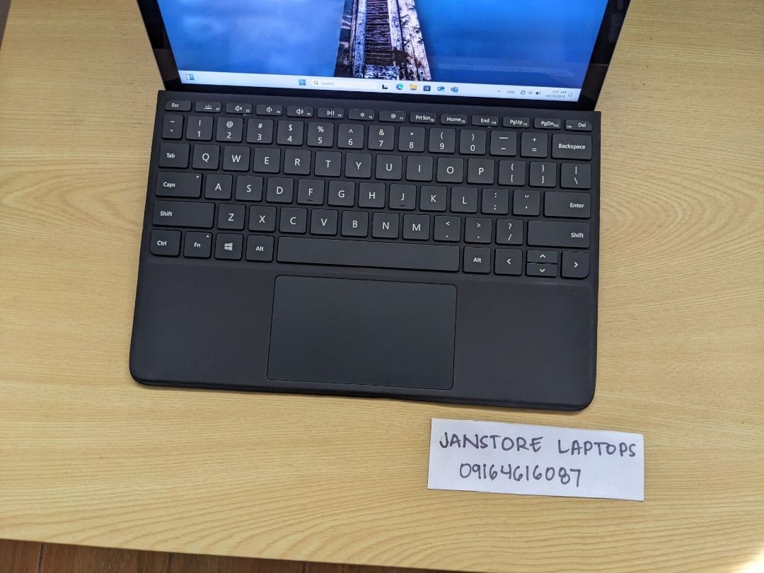 Microsoft Surface Go 3 Core i3 1010y 8GB 128SSD LTE (Category: Laptops & Notebooks) located in Quezon City. Submitted by janstore-computer-trading (Listing ID 1332309589, Image 2). Description: Model : Microsoft Surface Go 3 (LTE Simcard Slot) Condition : Slightly Used , Very smooth Price : 17,999 Specs Processor : Intel Core i3 1010y Processor (up to 3.9 Ghz) Ram : 8GB Ram Storage : 128 GB SSD w/ eMMC for additional storage Graphic Card : Intel 