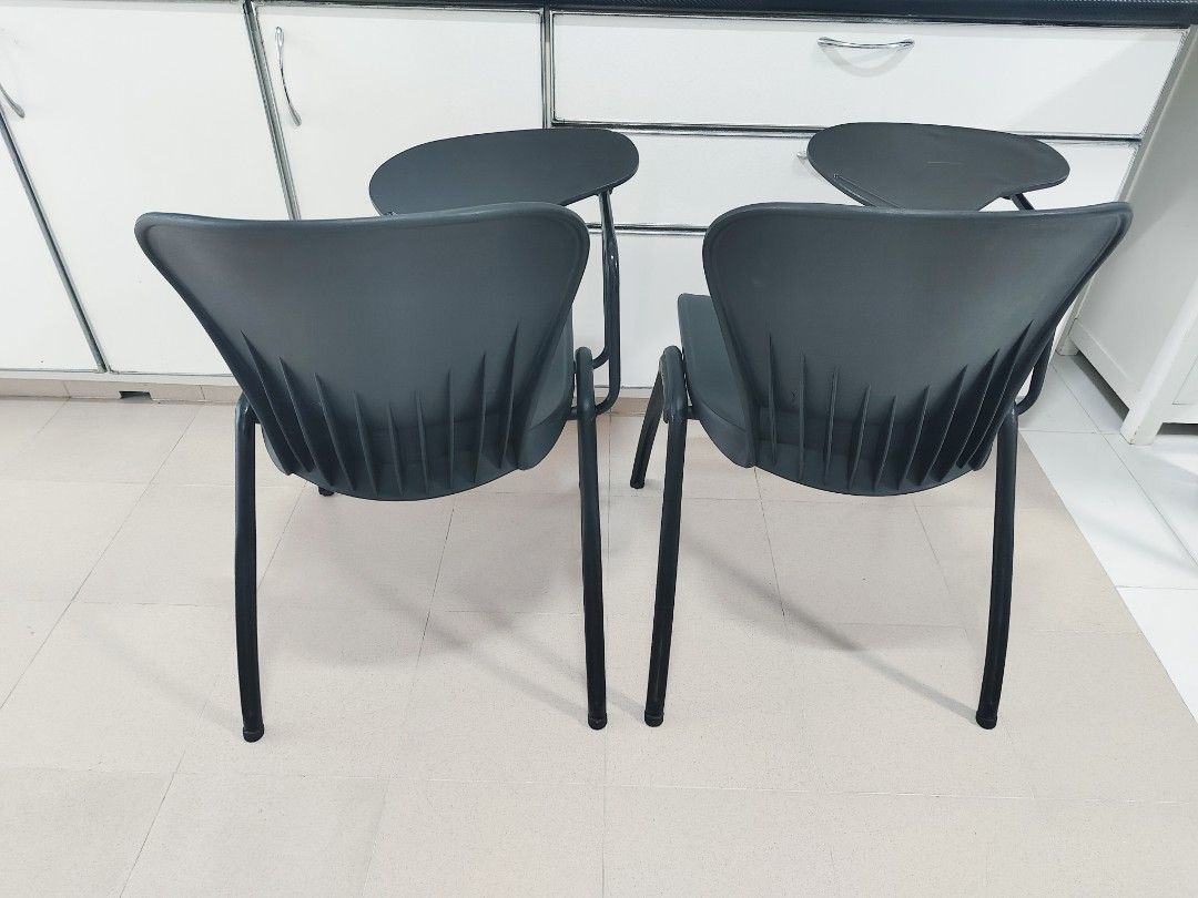 Move out sale Stackable Tablet chairs