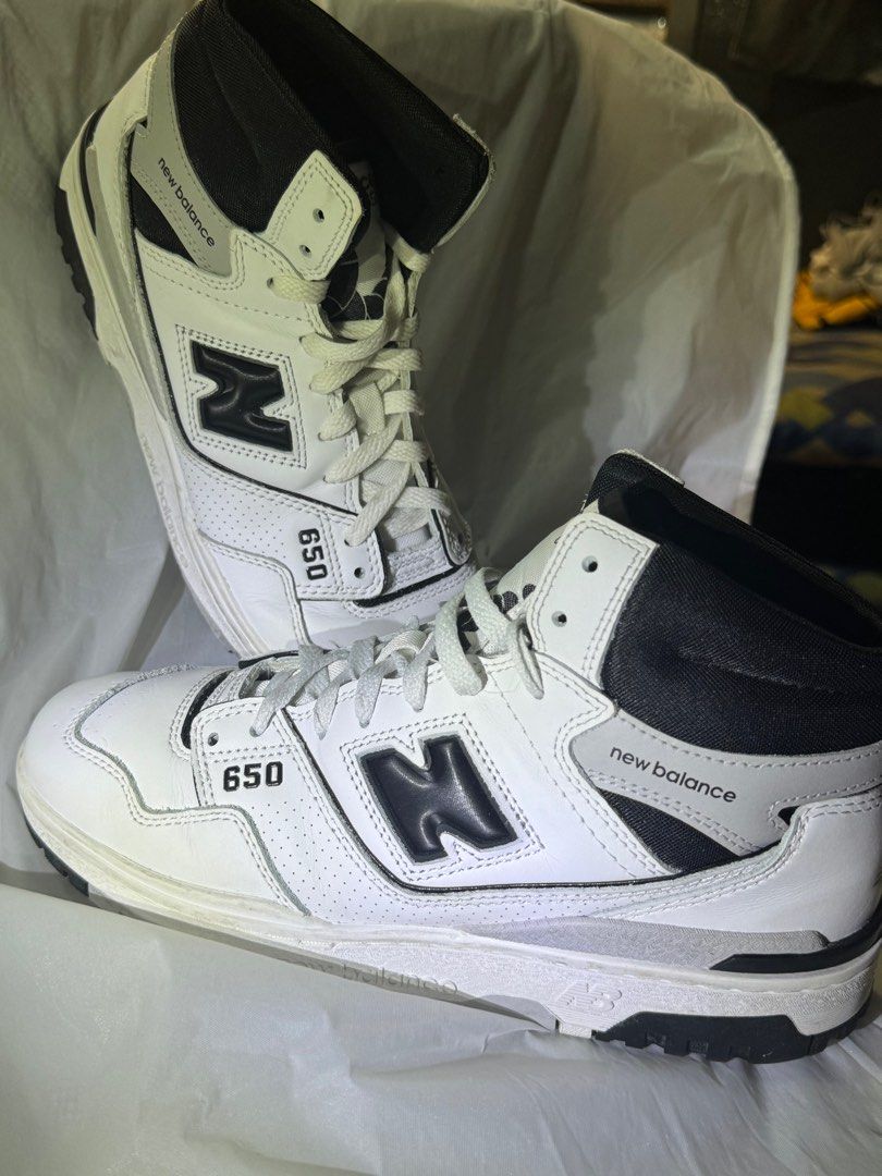 New Balance 650 high top (Category: Sneakers) located in San Juan City. Submitted by projectvanity (Listing ID 1332326684, Image 3). Description: Outgrown shoes New balance 650 high top Shoes only no box Can do shipping and meet up Size 8.5-9 Guaranteed original store bought .